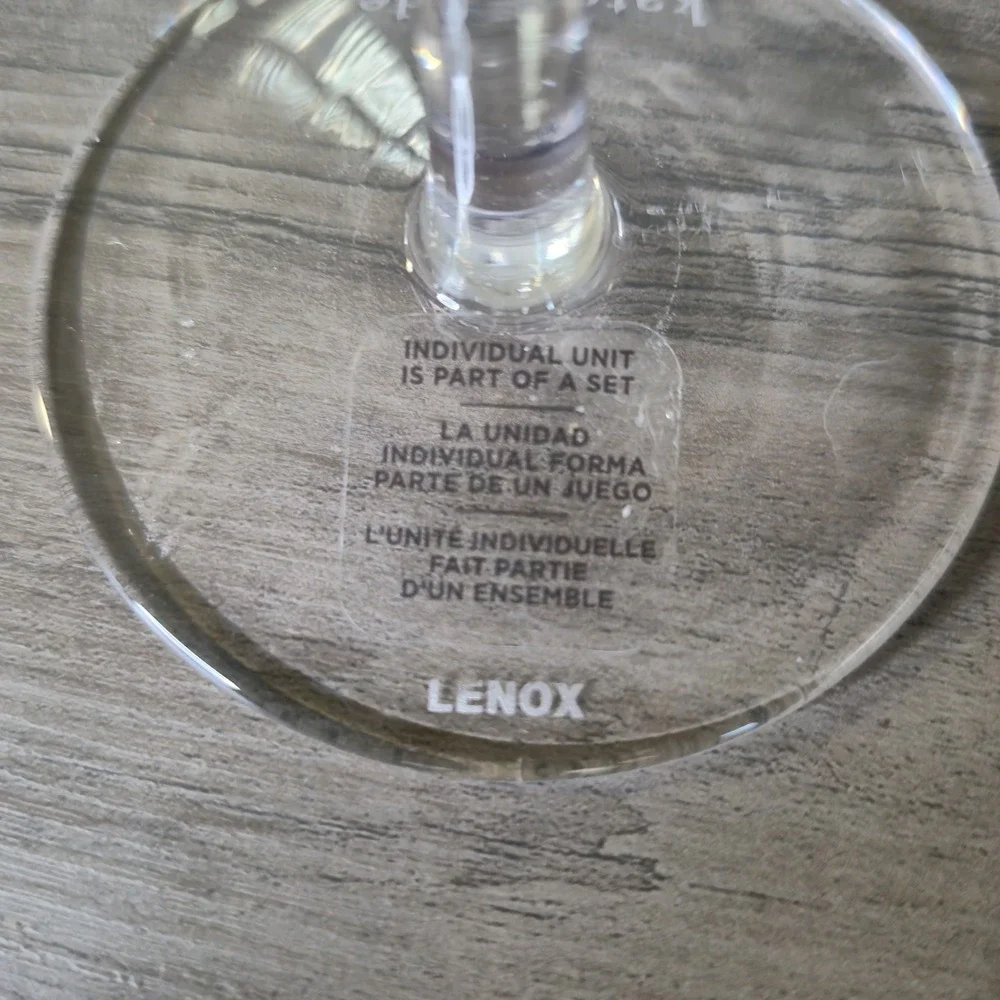 Lenox Kate Spade New York Larabee Dot Wine Glass Set of 3 16oz Discontinued